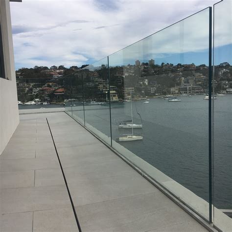 glass balustrade channel.